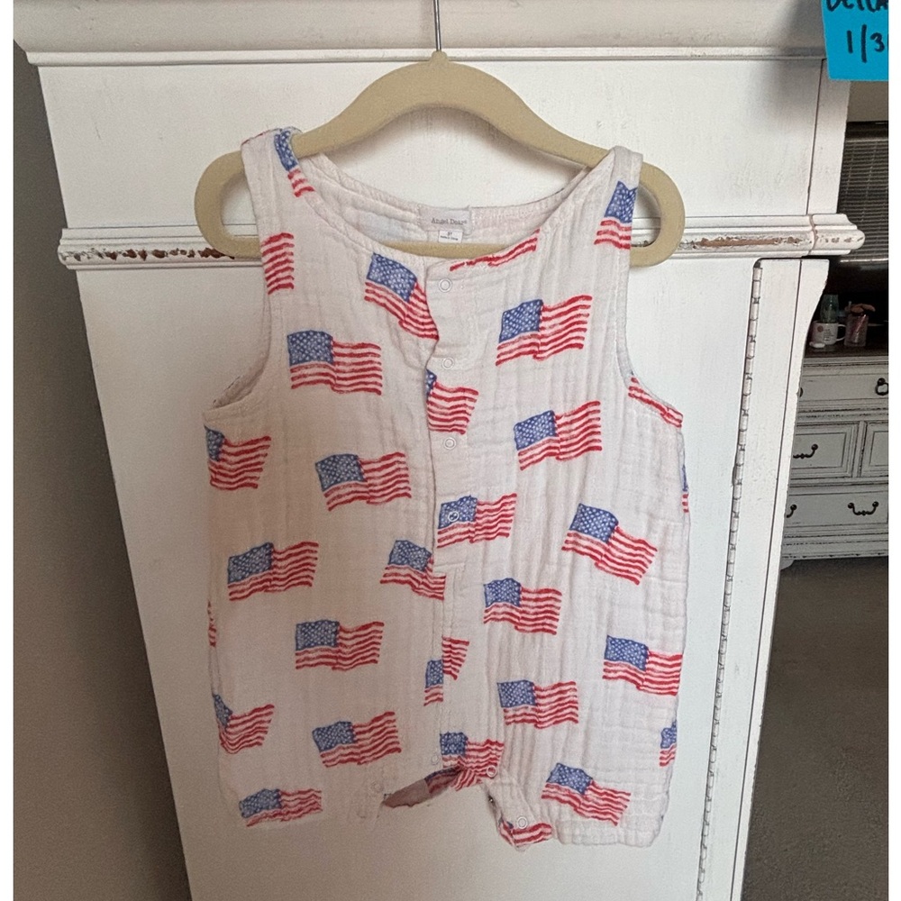 Angel Dear American Flag  Romper